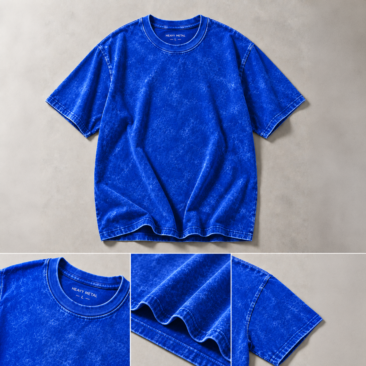 Royal Blue optical wash tee